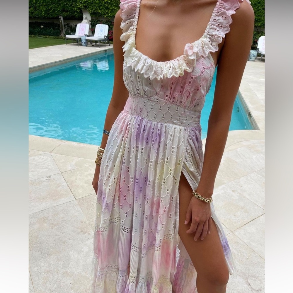 LOVESHACKFANCY Tie Dye Maxi Dress Founder Favorite - Picture 6 of 13